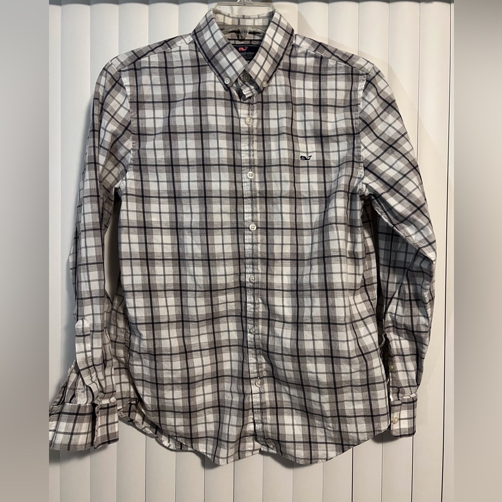 vineyard vines Men’s Plaid Button Down, M